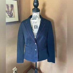 Banana Republic Navy Blazer Pink Trim